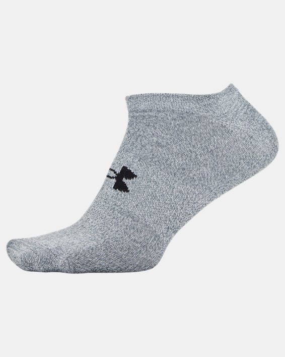 Men's UA Essential Lite 6-Pack Socks, Gray, pdpMainDesktop image number 1